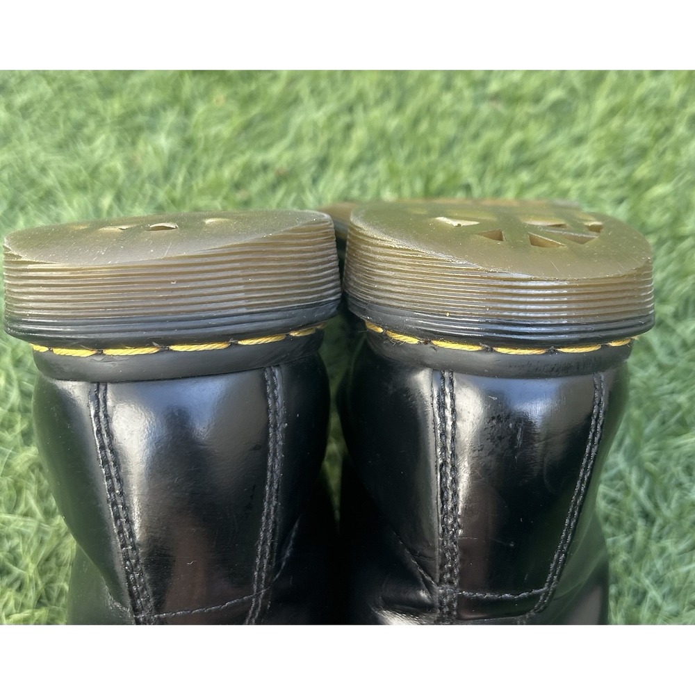 Dr. Martens 1460 AW004 Air Wair 8 Eye Leather Black Boots Womens 8 *Low Tread - Picture 10 of 12